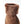 Hestra brown suede glove cuff with faux fur trim