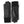 Hestra black leather gloves with ribbed knit cuffs