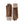 Hestra brown leather gloves with beige ribbed knit cuffs