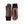 Hestra brown leather gloves with dark grey knit cuffs