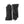 Hestra black leather gloves with gathered wrist detail