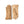 Hestra tan suede and leather gloves with decorative stitching