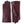 Hestra burgundy leather gloves with decorative stitching
