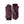 Hestra purple leather gloves with ribbed knit cuffs