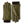 Hestra olive green leather gloves with dark brown ribbed cuffs