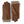 Hestra brown leather gloves with ribbed knit cuffs