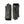 Hestra black leather gloves with ribbed knit cuffs