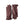 Hestra dark brown leather gloves with wrist strap and metal button