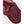 Close up of red Hestra leather mitten detail