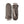 Hestra brown leather and wool mittens with ribbed cuffs