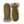 Hestra olive green suede mittens with ribbed knit cuffs