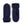 Hestra navy blue suede mittens with ribbed knit cuffs