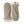 Hestra grey suede mittens with ribbed knit cuffs