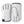 Hestra white fleece gloves with black trim