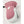 Hestra pink and grey winter mitten with leather palm