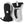 Hestra black and grey winter mittens with adjustable wrist straps and drawcord cuffs
