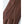Brown Hestra leather glove with decorative stitching on the back