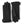 Hestra black leather gloves with stitched detailing
