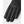 Hestra black leather glove fingers