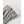 Hestra grey leather glove with white ribbed knit cuff