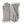 Hestra grey leather gloves with white ribbed cuffs