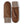 Hestra brown leather mittens with ribbed knit cuffs