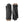 Hestra black leather gloves with brown ribbed knit cuffs