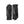 Hestra black leather gloves with ribbed cuffs