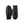 Hestra black leather mittens with ribbed cuffs