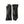 Pair of black leather gloves with side zipper detail