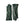 Hestra dark green leather gloves with side zipper detail