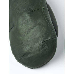 Hestra dark green leather mitten