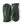 Pair of dark green Hestra leather mittens with elasticated wrists