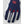 Hestra navy and white ski glove with red logo patch and white text branding on the index finger