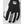 Hestra black and white glove with brand logo on the back and finger