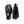Hestra black and grey athletic gloves showing front and back views