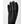 Black and grey winter glove with textured thumb panel