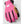 Hestra pink and black winter glove with tan leather palm detail
