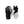 Hestra black and grey technical gloves with velcro wrist straps