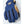 Blue Hestra glove with tan leather palm detail