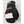 Hestra black mitten with white and red accents