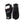 Hestra black three finger ski gloves with white reflective detail
