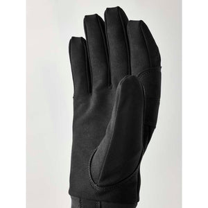 Hestra black glove showing the palm side