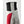 Close up of Hestra glove cuff with grey and red fabric panels