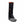Hillsound black gaiter with orange strap and logo on a grey hiking shoe