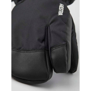 Black Hestra lobster mitten with textured grip palm