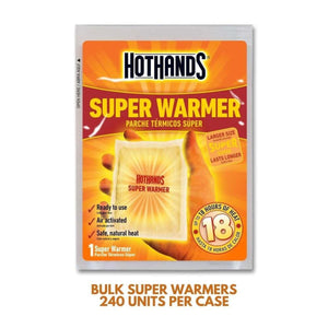 Hothands Super Warmer air activated heat pack packaging