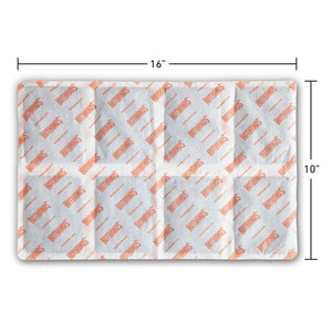 HotHands branded rectangular fabric measuring 16 inches by 10 inches