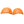 Pair of orange Hotronic heating elements for ski boots