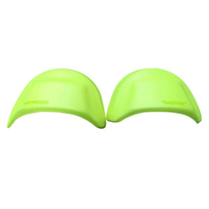 Pair of lime green Hotronic BootDoc boot caps